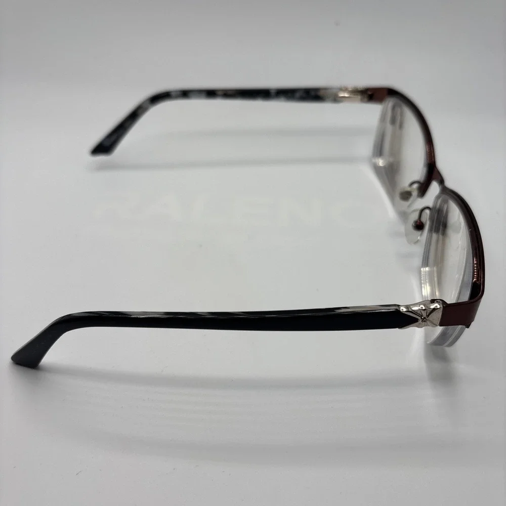 Kay Unger Eyeglasses K180 BRN 53-17-135 Half Rim Authentic Frames Only w/case